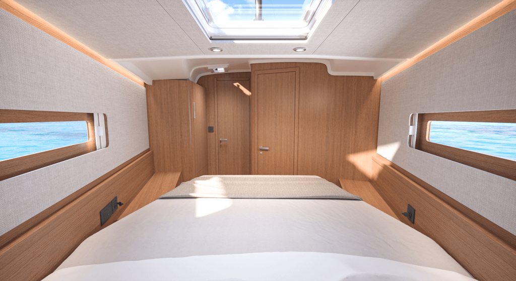 benneteau first 44 interior cabin