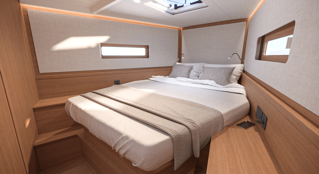 benneteau first 44 interior master cabin