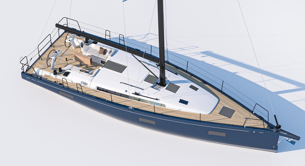 new benneteau first 44 sailboat deck layout