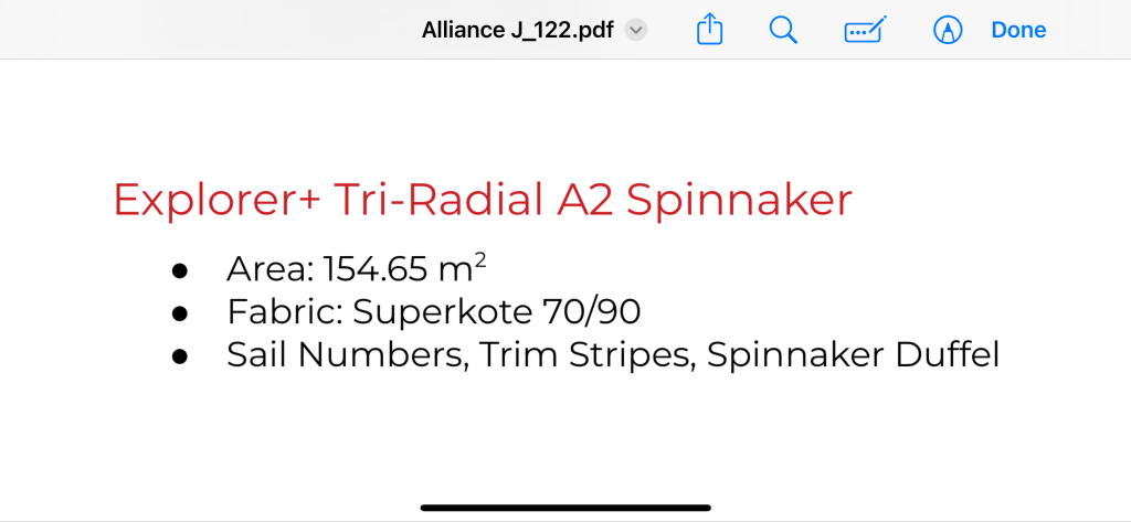 Triradial Asymetrical Spinnaker