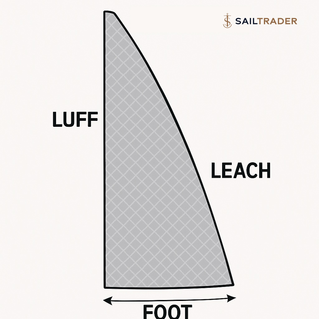used sail measurement diagram